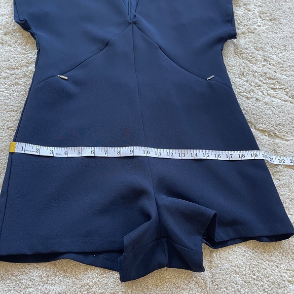 Zara Navy Playsuit Romper Size Small - Picture 10 of 12